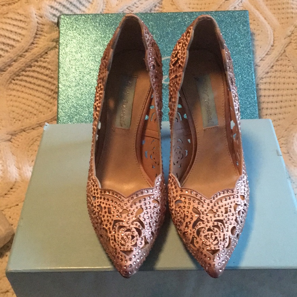 Rose gold Betsey Johnson pumps